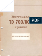TD700 TD800 Reference Manual 197307