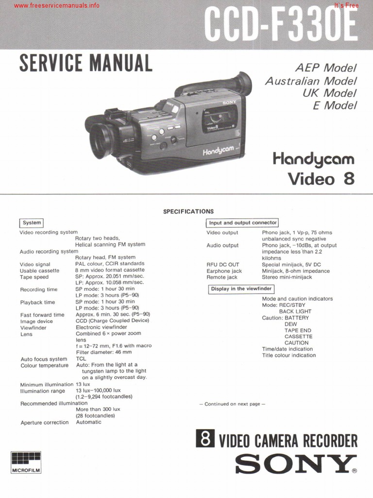 CCD F330e | PDF