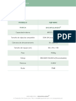 Parametros Técnicos NJP-800C