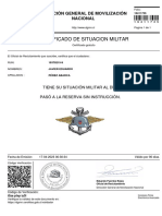 DGMN Certificado de Situacion Militar 16411735