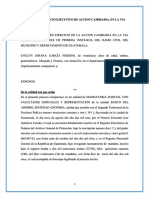 PDF Ejemplo de Un Juicio Ejecutivo de Accion Cambiaria en La Via Directa Compress