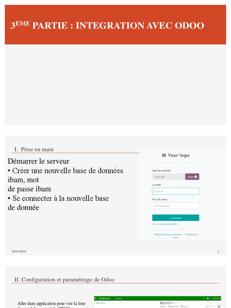 Intégration et personnalisation Odoo | PDF | Python (Langage de ...