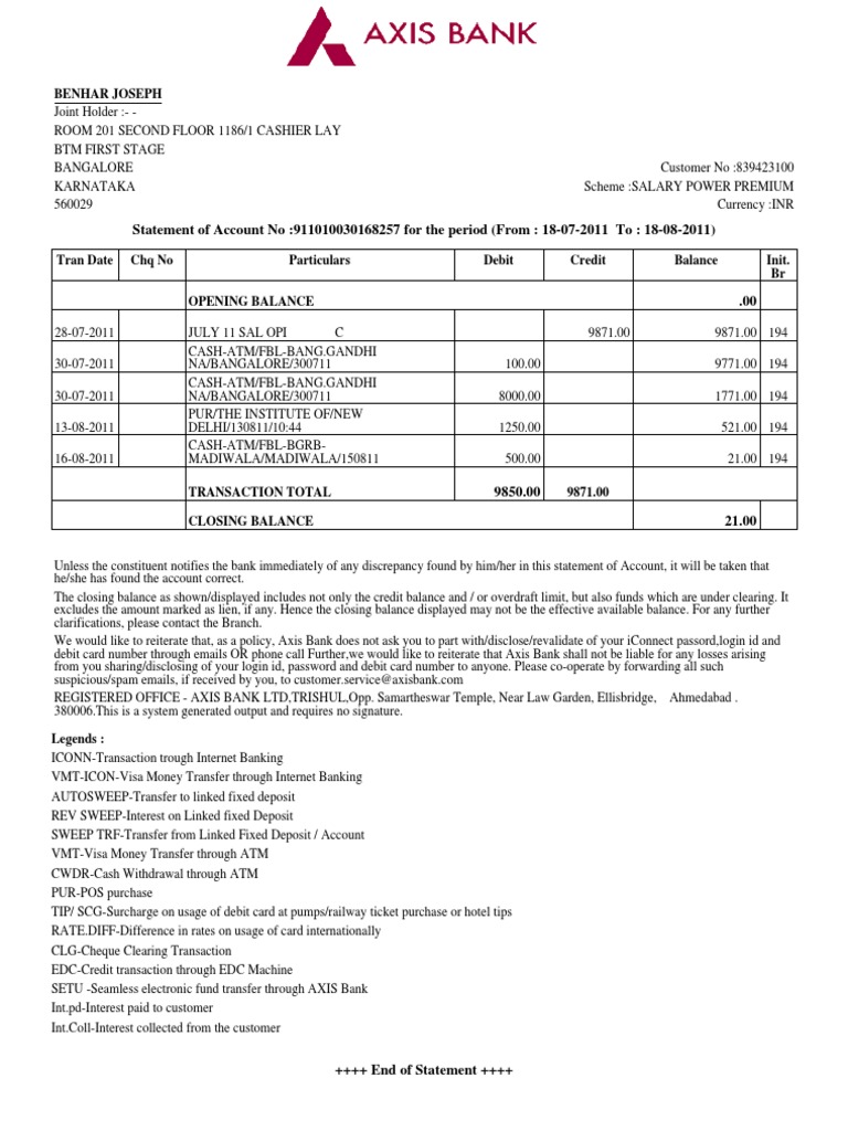 AccountStatement 1 | PDF