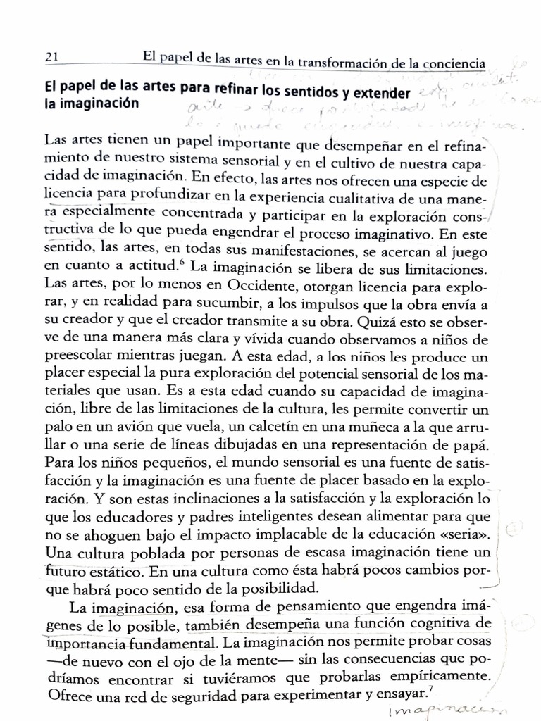 El arte y la mente en transformación | PDF | Imaginación | Psicología ...