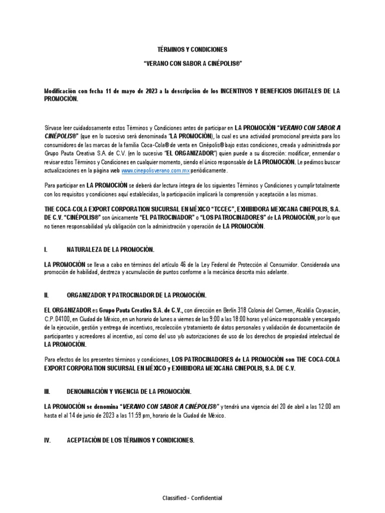 TERMINOS Y CONDICIONES v7 | PDF | Yo telefono
