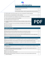 OSCE Checklist ABG Sampling