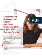 LW ENG S20-A21 Examiner's Report