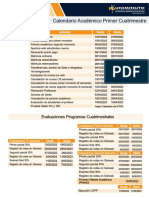 Calendario Academico q1 y q2