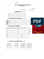 PRUEBA MATEMATICAS 3° Adaptada