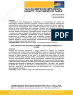 Análise de Falha de Garfos de Empilhadeira Fraturados Durante Levantamento de Carga