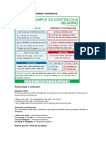 Present Simple VS Present Continuous-8°