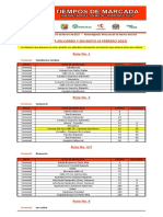 Tiempos Marcada (DiaSinCarro) 06022023