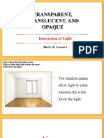 b18l1 Transparent, Translucent, and Opaque