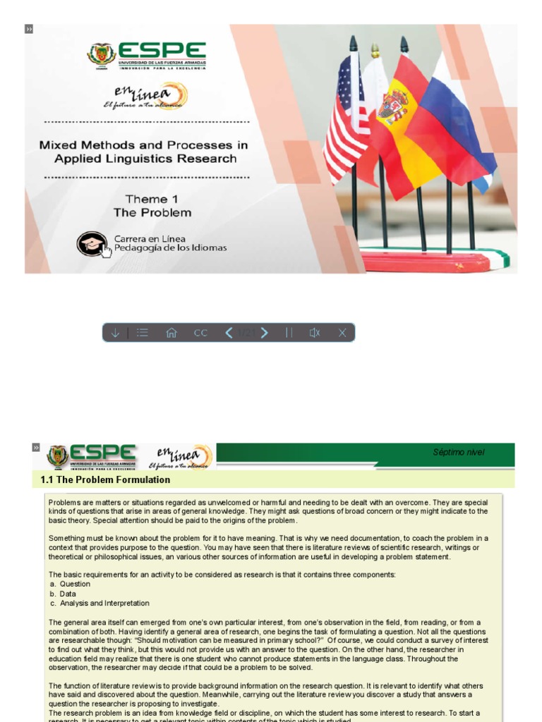 Mixed Methods and Processes in Applied Linguistics Research | PDF ...