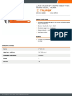 Llave Stilson 8" Cuerpo Robusto de Hierro Dúctil, Truper: Características