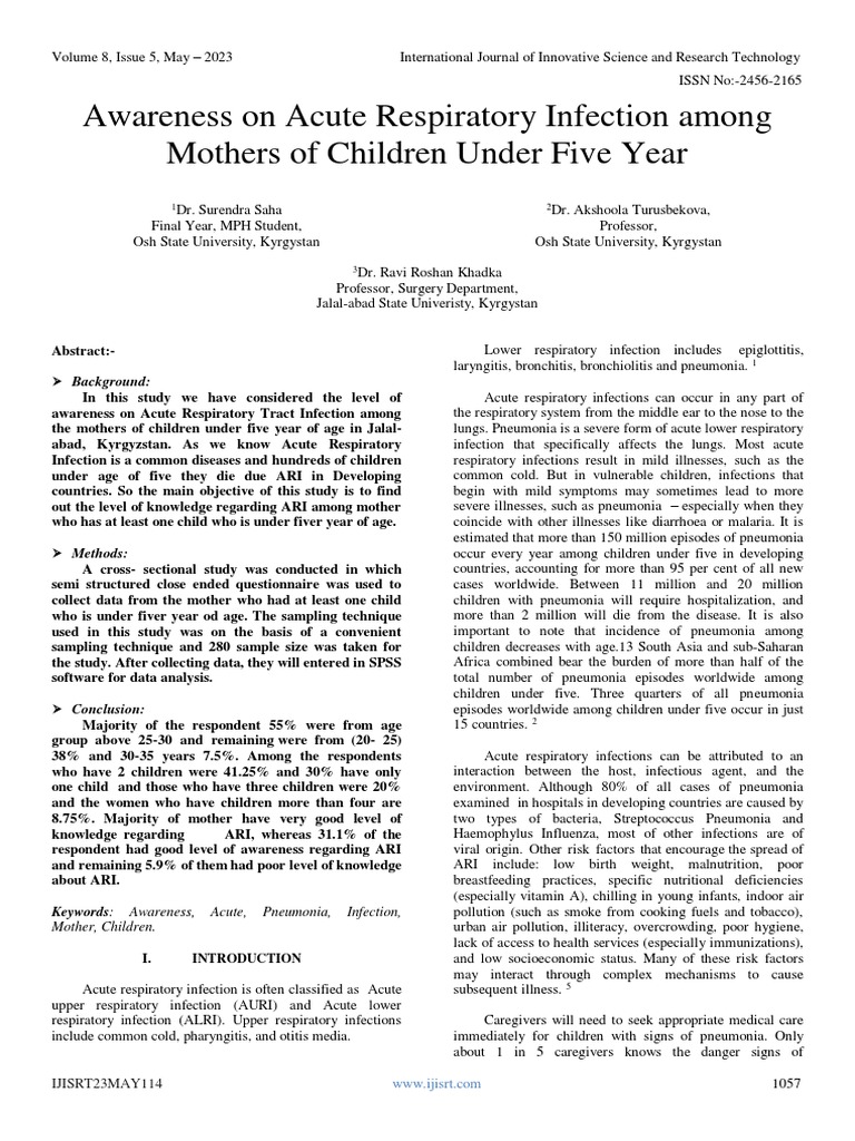 literature review of pneumonia under five year pdf