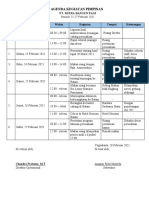 Agenda Kegiatan Pimpinan