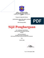 Sijil Penghargaan Pengakap Sekolah Utk Pelajar