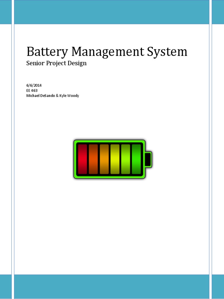 Battery Management System Download Free Pdf Rechargeable Battery