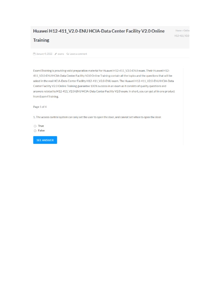 H12-411_V2.0 Testantworten | Maxtic