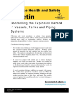Controlling the Explosion Hazard in Vessels,Tanks and Piping Systems