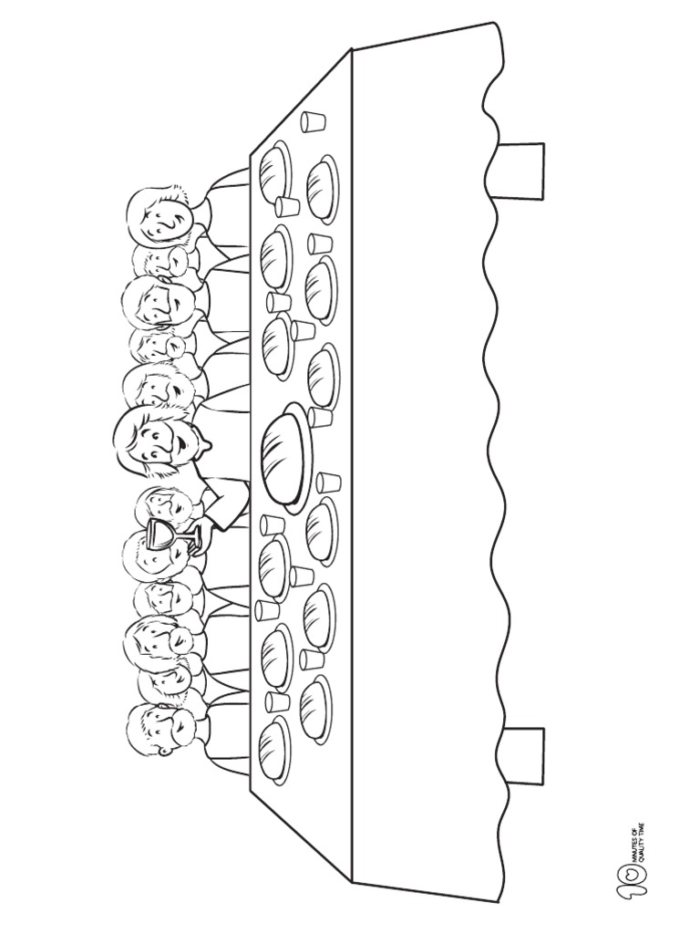 The Last Supper Coloring Page 1 | PDF