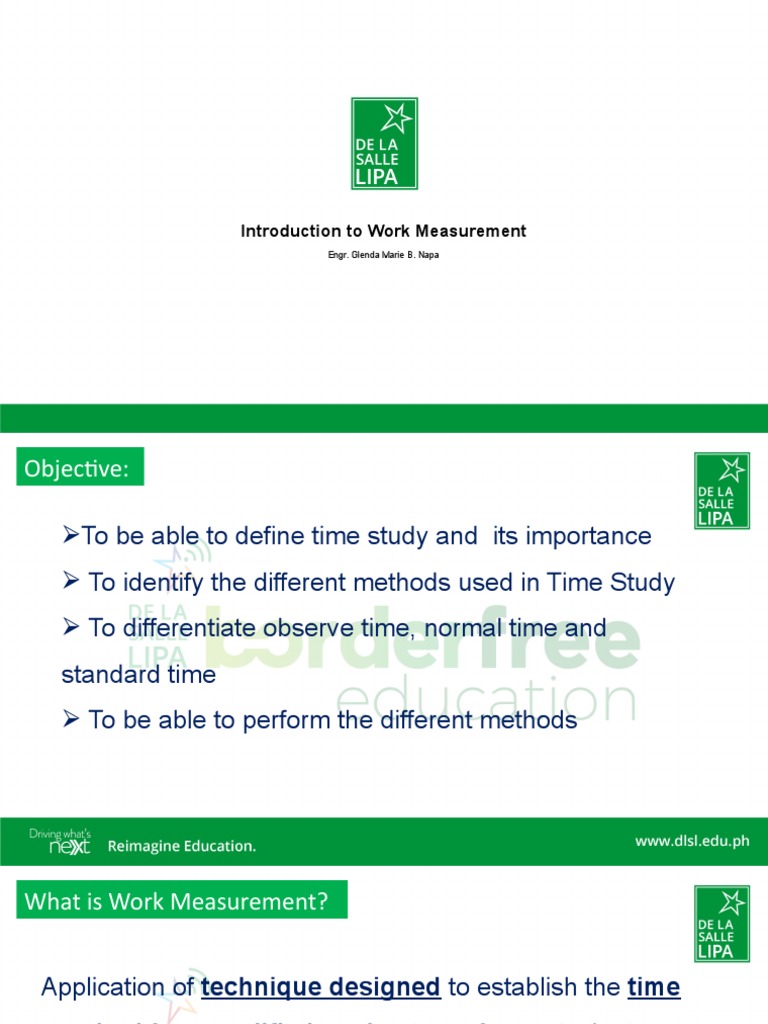 Work Measurement Essentials | PDF