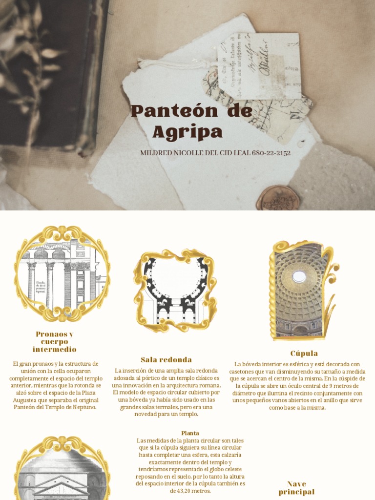 Panteón de Agripa | PDF | Hazme | Diseño arquitectonico