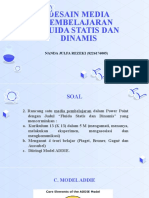 Rancangan Media Fluida Statis Dinamis - Nanda Julfa Rezeki - 8226176005