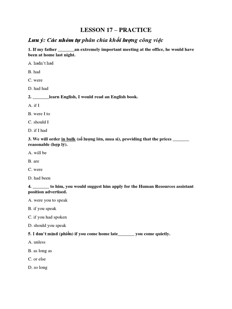 lesson 17 homework 4th grade