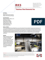 Case History of 16" Stainless Steel Ammonia Line