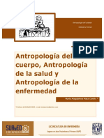 Antropología Del Cuerpo, Antropología de La Salud y Antropología de La Enfermedad