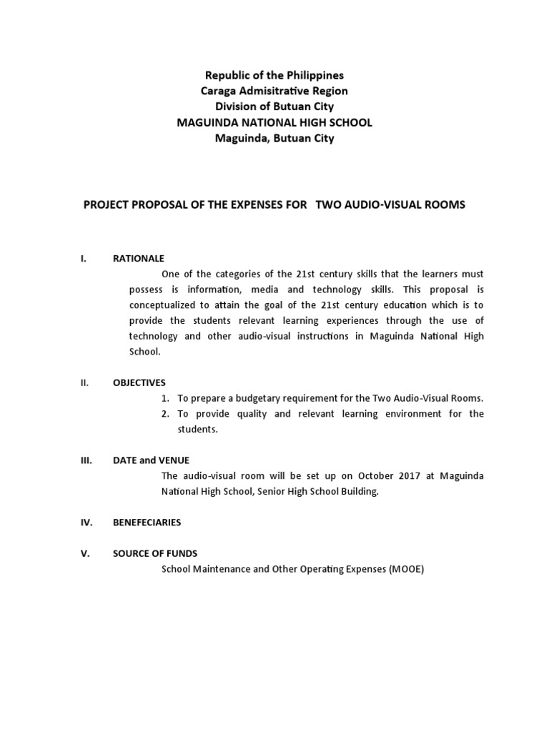 Audio-Visual Proposal | PDF | Learning | Teachers