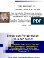 IMA-1-Klasifikasi Dan Morfologi Tikus Dan Mencit (1), BPLK CILANDAK 6 - 7april 2016