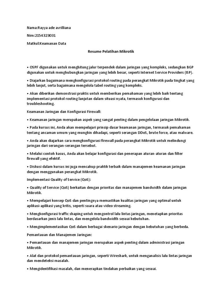 Rayya Ade Avrilliana 031 Tugas Resume | PDF | Bisnis | Teknologi & Rekayasa