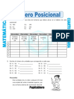 Ficha Tablero Posicional para SEGUNDO de Primaria