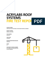 Island Style Roof Fire Test Report