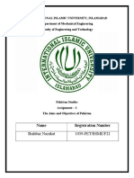 1039 Pakistan Studies Assignment 1