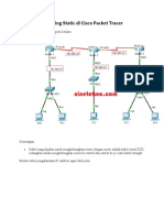 Konfigurasi Routing Static Di Cisco Packet Tracer