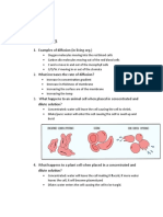 Osmosis and Diffusion