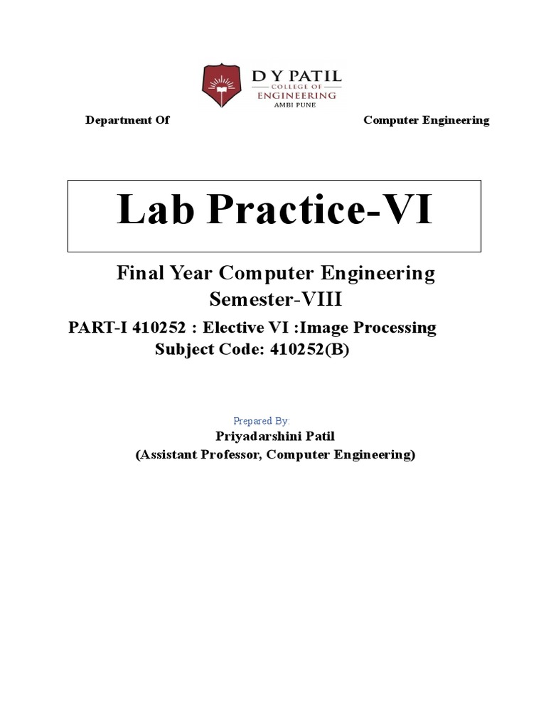 IPLab Manual PDF Image Segmentation Contrast (Vision)