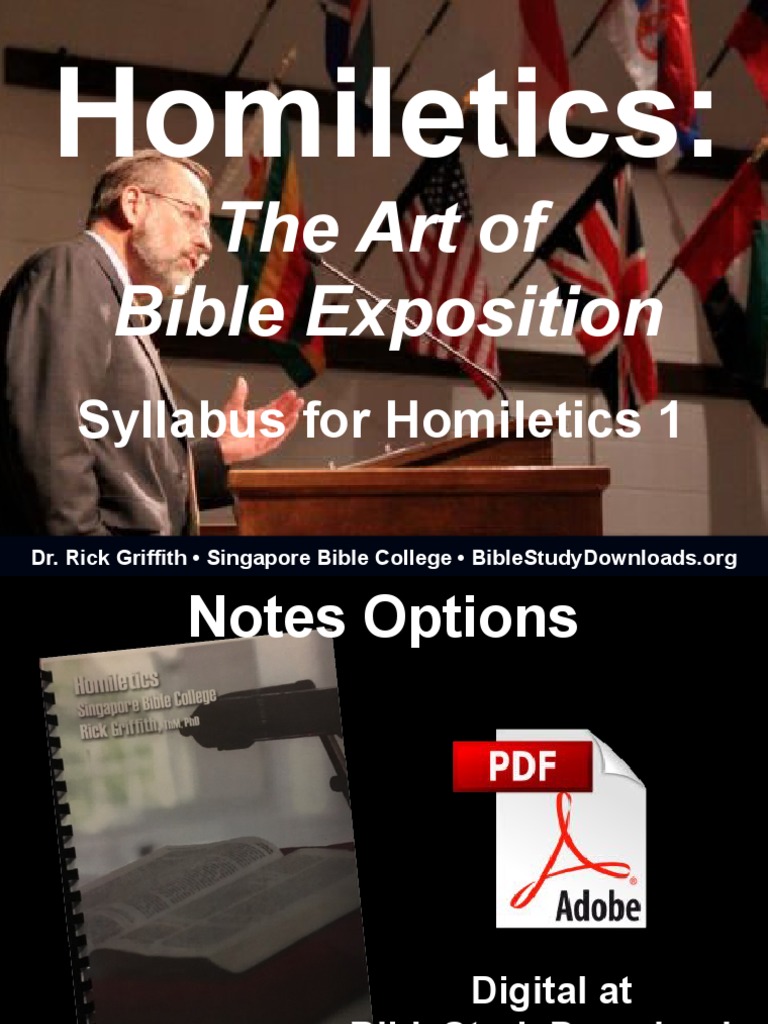 01 Homiletics 1 Syllabus 80 Eng Pr 8848 V8 Pdf Sermon