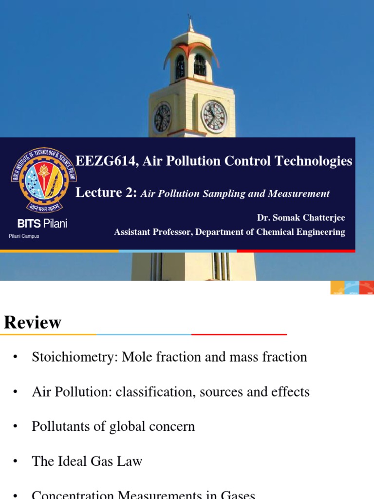 Air Pollution Sampling Techniques | PDF | Nitrogen Dioxide | Adsorption