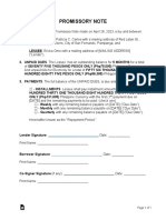 Standard Promissory Note Template