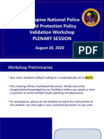 (FINAL PLENARY) - PNP Child Protection Policy Validation Workshop