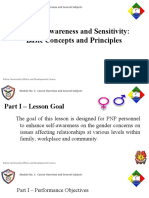 Gender Awareness and Sensitivity: Basic Concepts and Principles