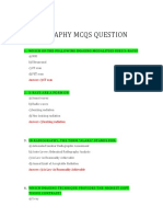 Radiography Mcqs Question: 1. Which of The Following Imaging Modalities Uses X - Rays?