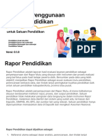 Panduan Penggunaan Rapor Pendidikan Untuk Satuan Pend Dasmen