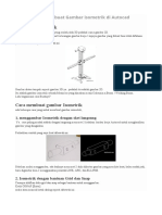 Cara Membuat Gambar Isometrik Di Autocad