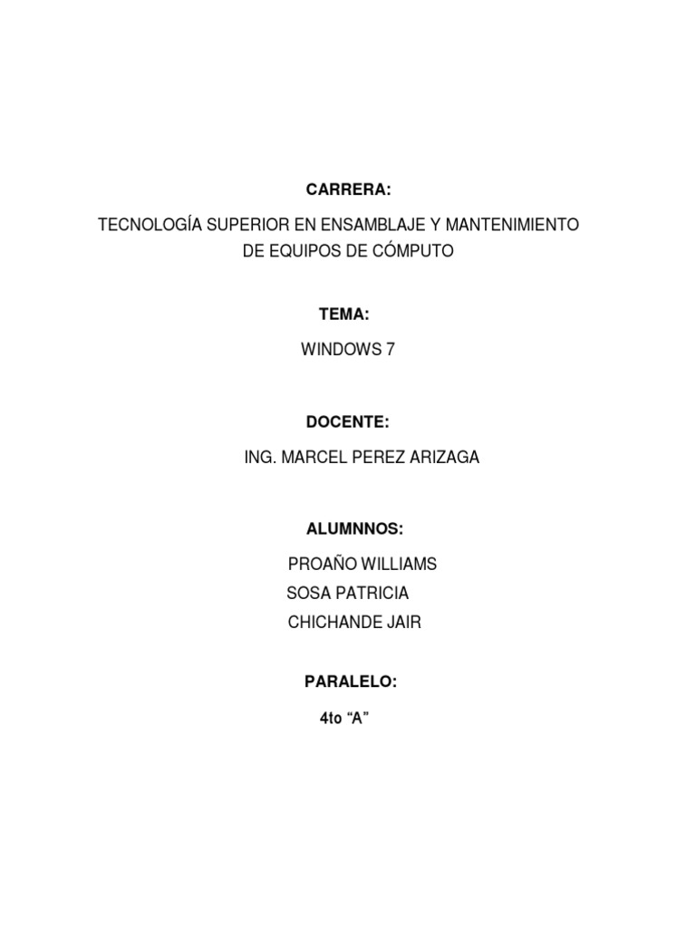 Guía de Instalación y Uso de Windows 7 | PDF | Windows 7 | Microsoft ...